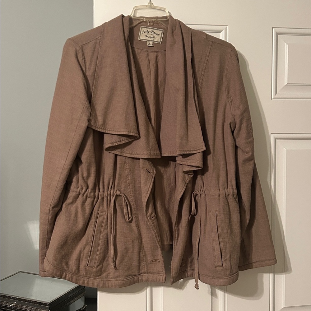 Lucky Brand Tan Textured Jacket